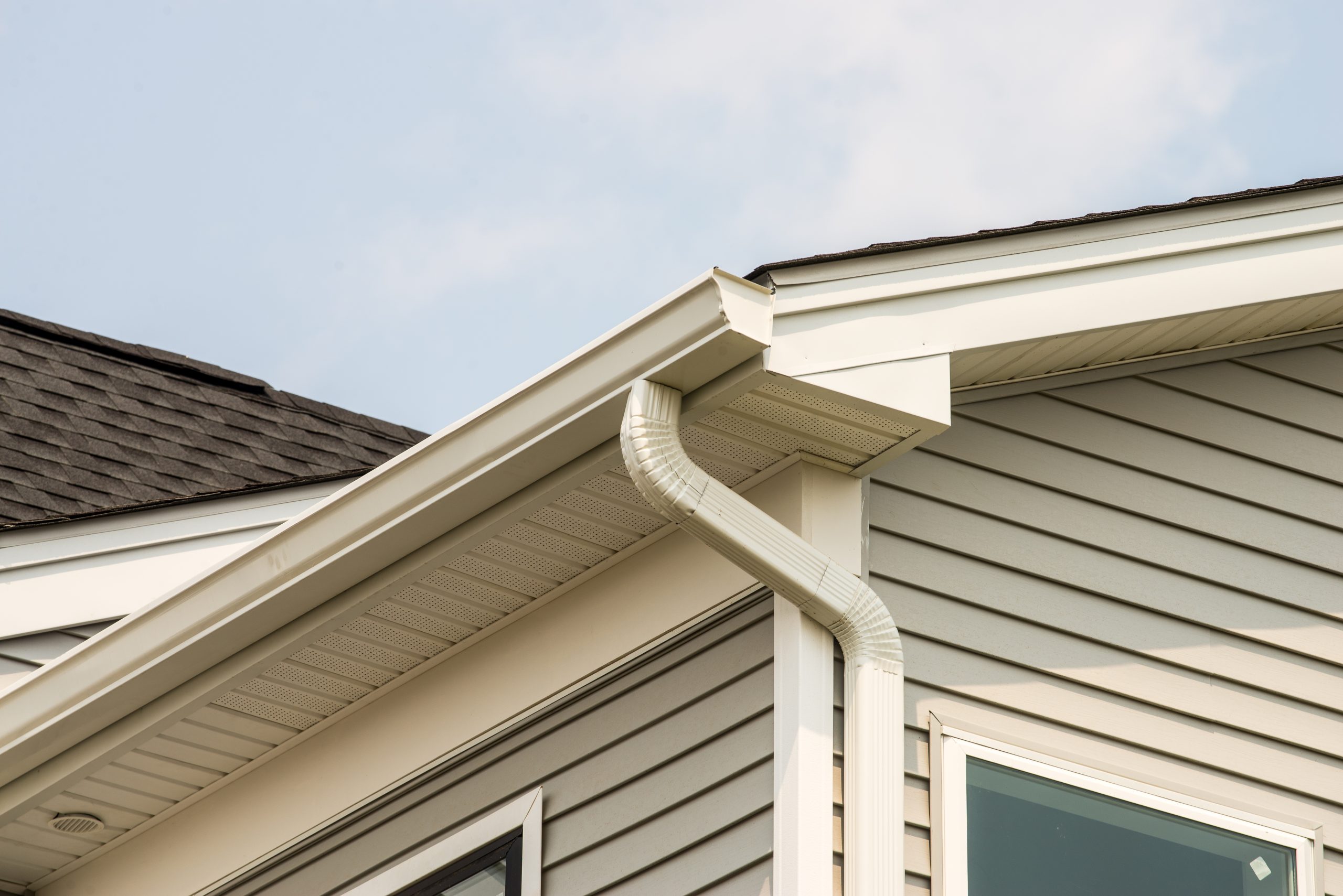 rain gutter of roof